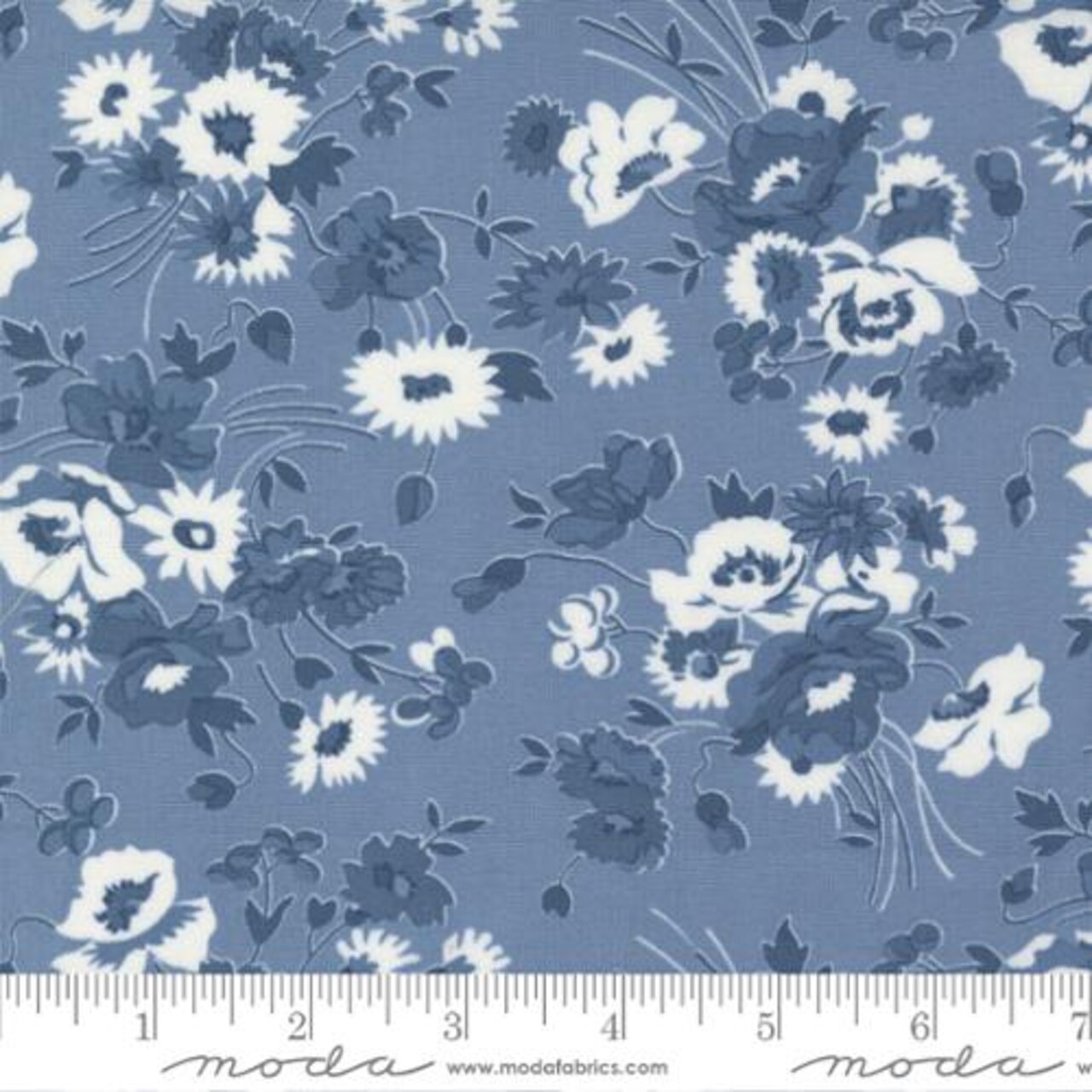 Fabric Moda Summer Lake Somerset Florals Nantucket Summer by the Quarter Yard 55260-25